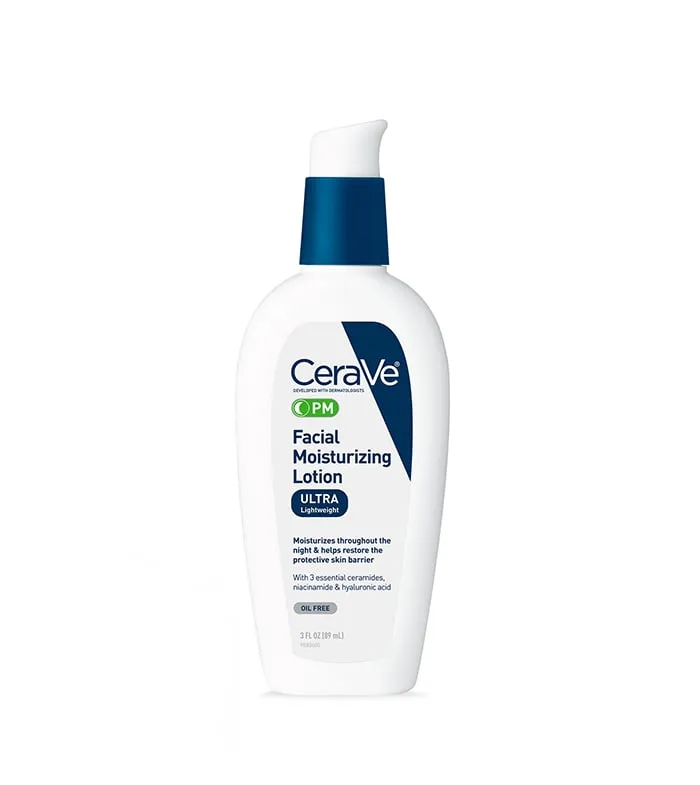 CeraVe PM Facial Moisturizing Lotion, bäst i test som nattkräm