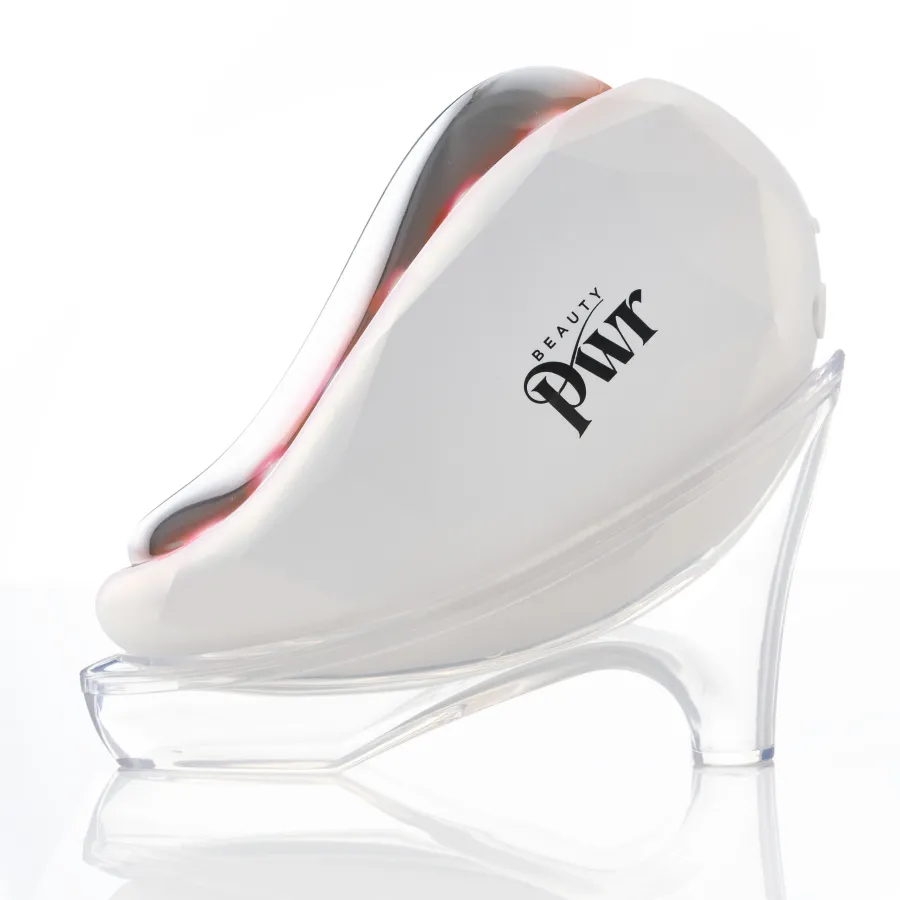 BeautyPWR 5 in 1 Face Gym Gua Sha i sitt ställ