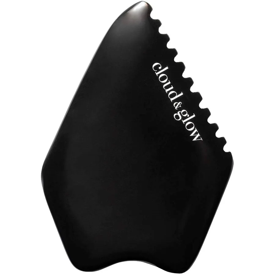 Cloud & Glow Bian Gua Sha, svart gua sha-sten i biansten