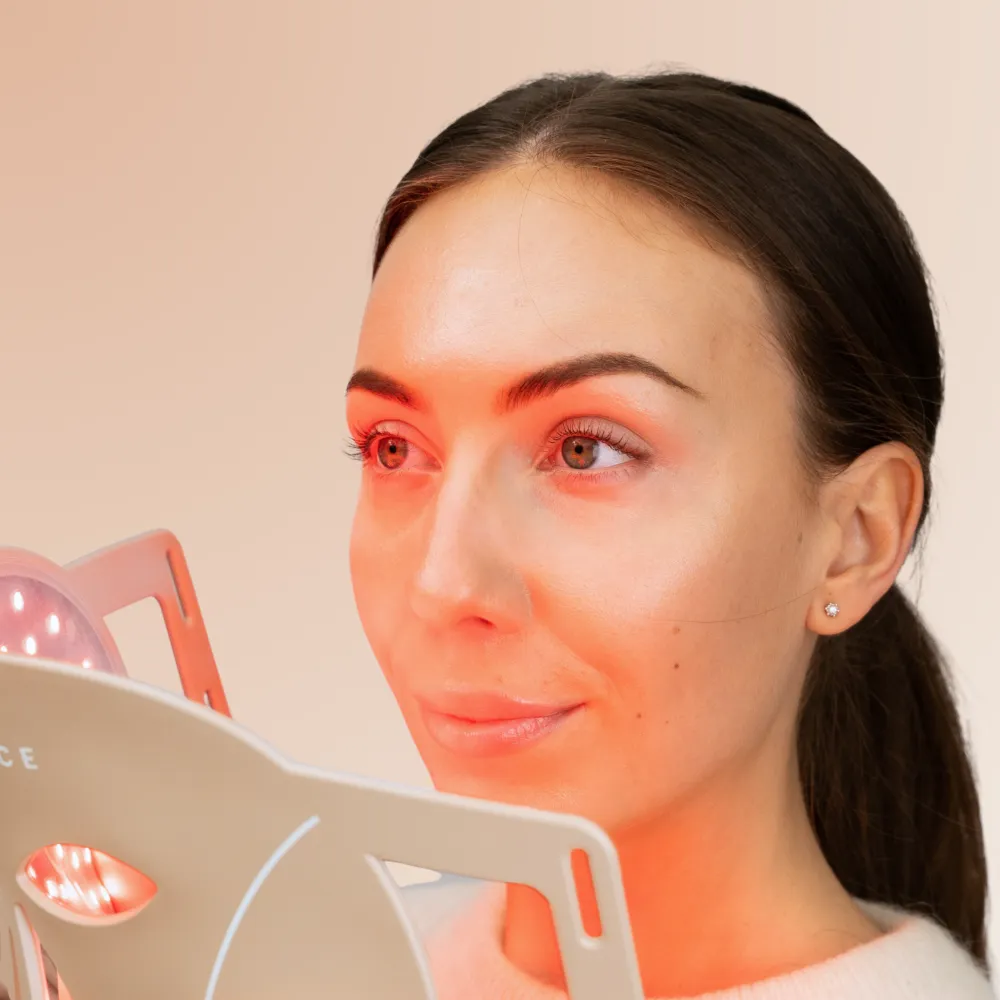 LED-mask mot rosacea 2026: gult ljus, rodnad och resultat