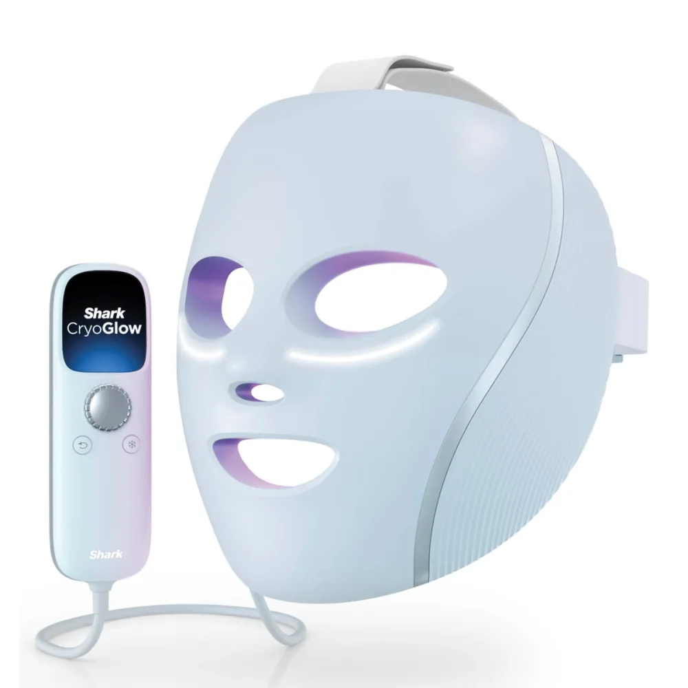 Shark Beauty CryoGlow iQLED Face Mask, Blue Frost